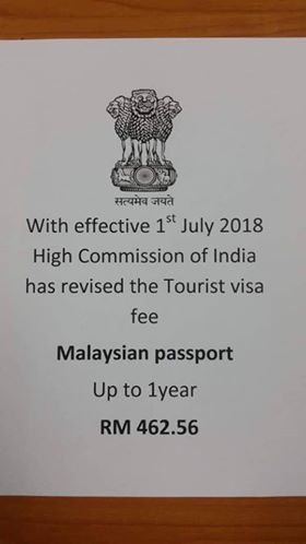 Netizens Outraged That Visa Fees For M'sians Travelling To India Will Increase Starting July 1 - World Of Buzz