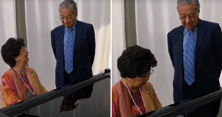 Sweet Video Shows Siti Hasmah Playing Dr M's Fave Song While He Hums Along - WORLD OF BUZZ 5
