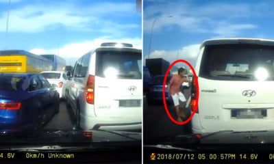 Road Bullies Get Down From Car To Physically Attack Innocent Driver On Tuas Checkpoint - World Of Buzz