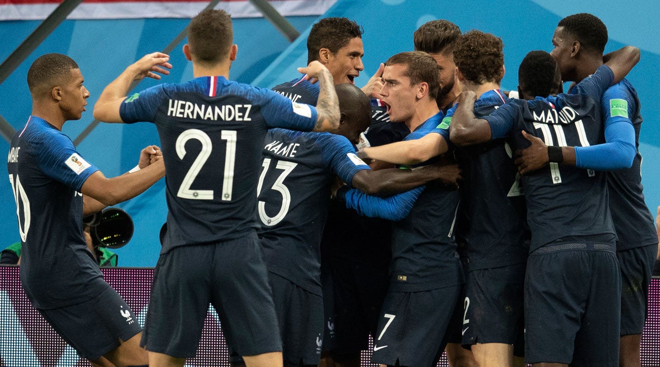 france stars celebrate win belgium world cup