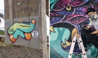 If You'Ve Seen This Turquoise Dog Anywhere Overseas, It'S Actually By A Malaysian Graffiti Artist! - World Of Buzz 1