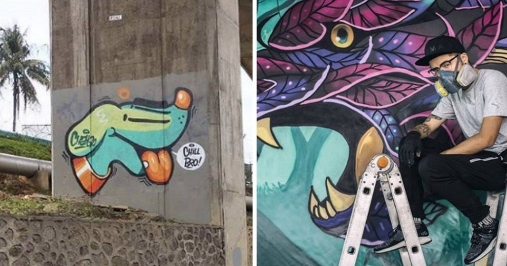 If You've Seen This Turquoise Dog Anywhere Overseas, It's Actually by A Malaysian Graffiti Artist! - WORLD OF BUZZ 1