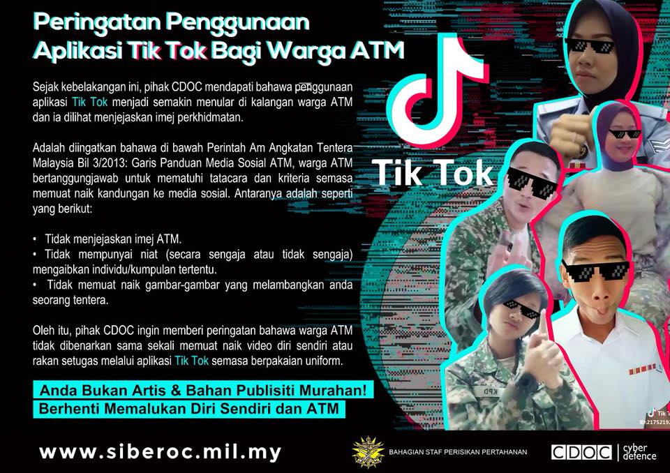 Maf Personnel Warned Not To Post Tik Tok Videos While In Uniform As It Affects Military's Image - World Of Buzz