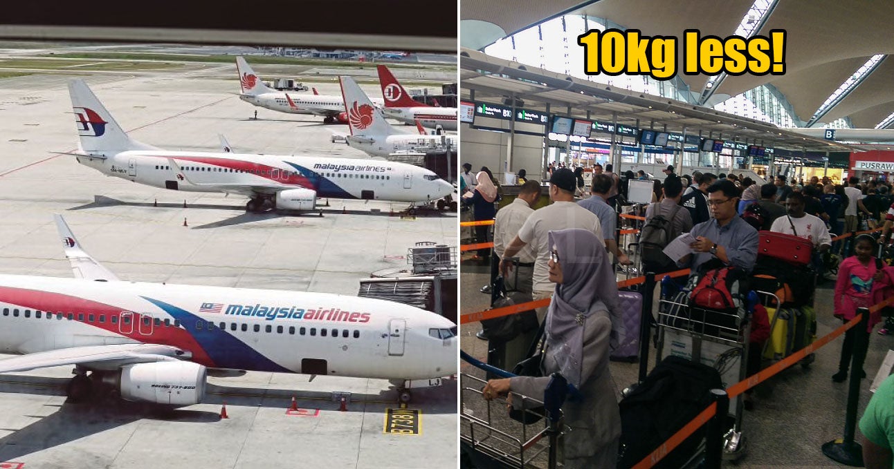 Mas To Cut Baggage Allowance For Domestic Economy Flights By 10Kg Starting Aug 1 - World Of Buzz