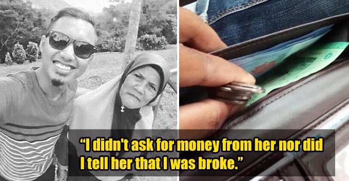 Mother Left With RM20 Secretly Puts RM9 and Some Coins into Poor Son's Wallet Before He Goes to Work - WORLD OF BUZZ