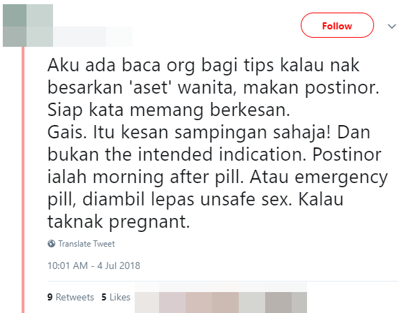 M'sians Concerned After Netizen Recommends Using Emergency Contraception to "Get Bigger Assets" - WORLD OF BUZZ 4