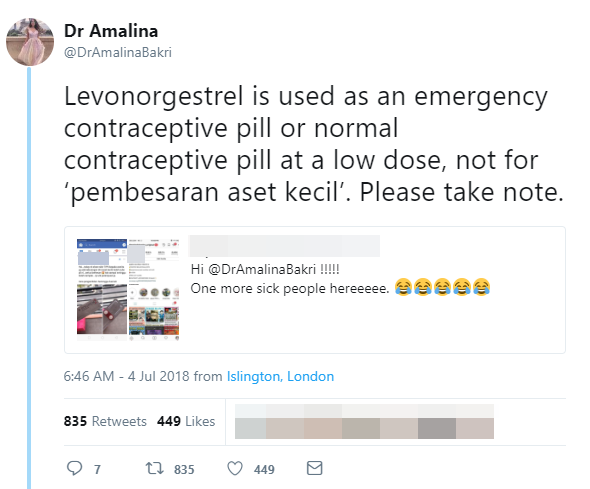M'sians Concerned After Netizen Recommends Using Emergency Contraception to "Get Bigger Assets" - WORLD OF BUZZ