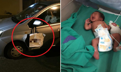Newborn Baby In Ipoh Cruelly Abandoned In Paper Bag That'S Hung On Car'S Side Mirror - World Of Buzz