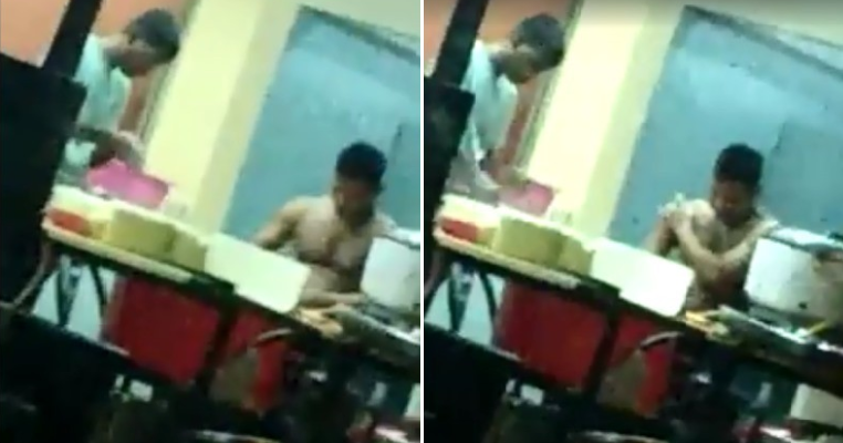 Staff At Klang Mamak Spotted Preparing Roti Canai Half-Naked And Scratching Himself - World Of Buzz 3