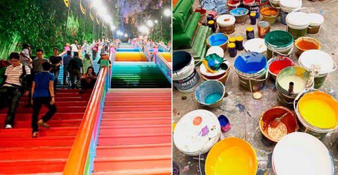 Batu Caves Temple Could Be Removed From Heritage Site List as Viral Paint Job Wasn't Approved - WORLD OF BUZZ