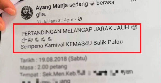 Fb Post Claims Penang School Organising Masturbation Competition, Police Report Lodged - World Of Buzz 2