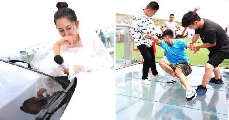 Girl Proposes with New Car and RM600K On Glass Bridge, BF Runs Away Due to Fear of Heights - WORLD OF BUZZ 5