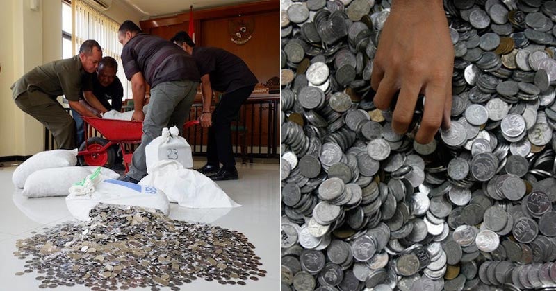 Man Pays Ex-Wife Rm44,894 Alimony With 890Kg Coins - World Of Buzz 1