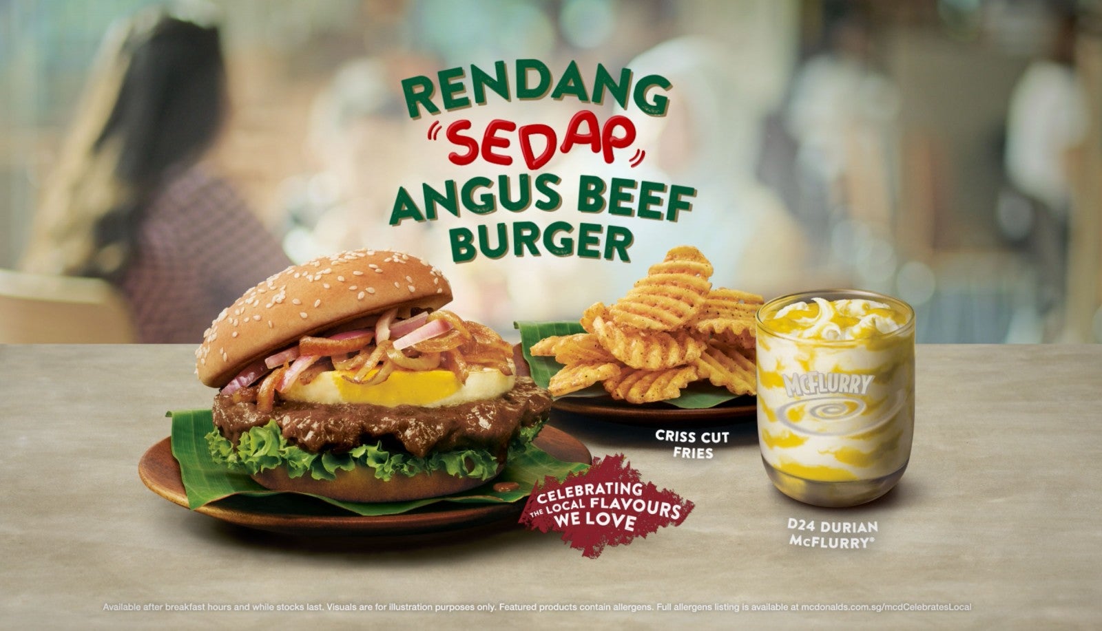 Move Over Nasi Lemak, McDonald's Singapore Introduces Rendang Burger For Its National Day! - WORLD OF BUZZ 1