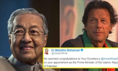 Tun M Congratulates New Pakistan Pm Who Supported Ph'S Fight For Corruption Pre-Ge14 - World Of Buzz