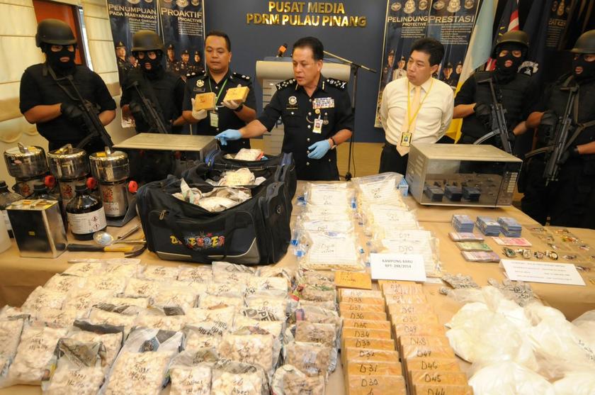 Drugs worth 72.5 Million Seized In Penang's High-volume Drug Factory - WORLD OF BUZZ