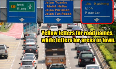 M'Sian Road Signs Have Different Colours, Numbers, And Letters On Them, Here'S The Reason Why - World Of Buzz