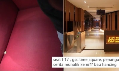 Someone Got So Scared Watching A Movie In Berjaya Times Square, They Peed On The Seat! - World Of Buzz