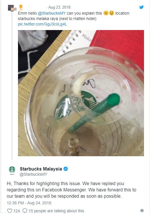 This Lady Found A Cockroach At The Bottom Of Her Starbucks Drink! - World Of Buzz 1