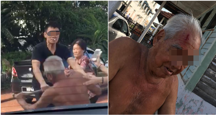 Watch: Man Brutally Beats Old Uncle For Telling Him To Park Somewhere Else - World Of Buzz
