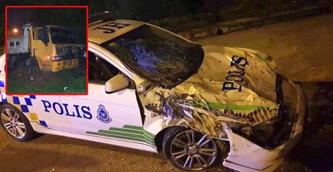 15 Year Old Msian Steals Lorry And Rams Through 2 Police Cars In High Speed Chase World Of Buzz 2 1