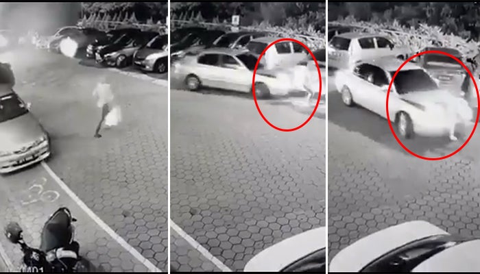 Cctv Footage Shows A Woman Being Rammed And Dragged - World Of Buzz