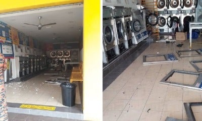 Dryer At Klang Laundrette Suddenly Explodes, Causing Father And Daughter To Suffer Burns - World Of Buzz 2