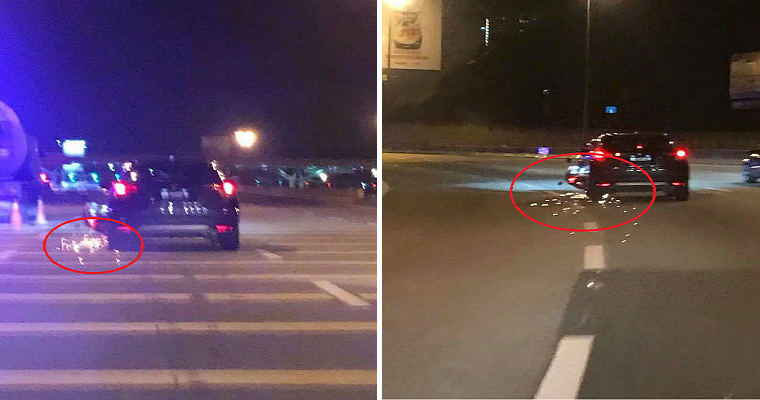 malaysian driver hits and runs away from scene while dragging a motorcycle until sparks flew world of buzz 3