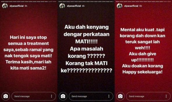 M'sian Actress Suffering From Stage 4 Cancer Deletes Instagram After Receiving Negative Comments - WORLD OF BUZZ 1