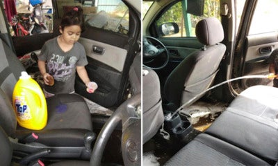 M'Sian Daughter Literally Wash Up The Car After Mother Asked Her To Clean Up - World Of Buzz