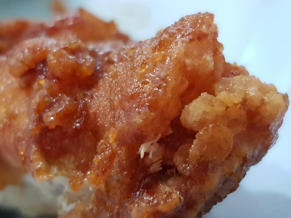 M'sian Grossed Out After Discovering Fly Eggs On Half-Eaten Korean Fried Chicken - WORLD OF BUZZ 1