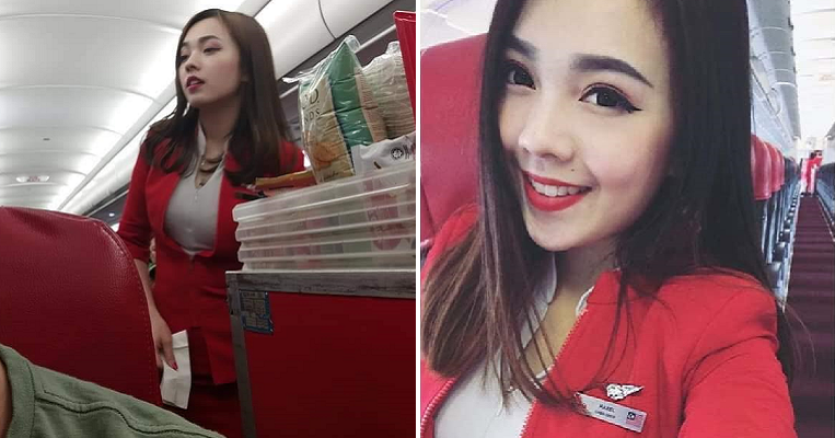 These Candid Photos Of Airasia Flight Attendant Has Netizens' Hearts Taking Flight - World Of Buzz 9