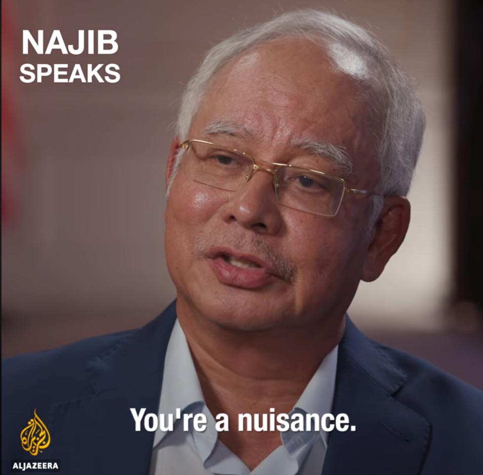 Watch: Najib Throws Tantrum After Reporter Asks Him About Altantuya's Case - WORLD OF BUZZ