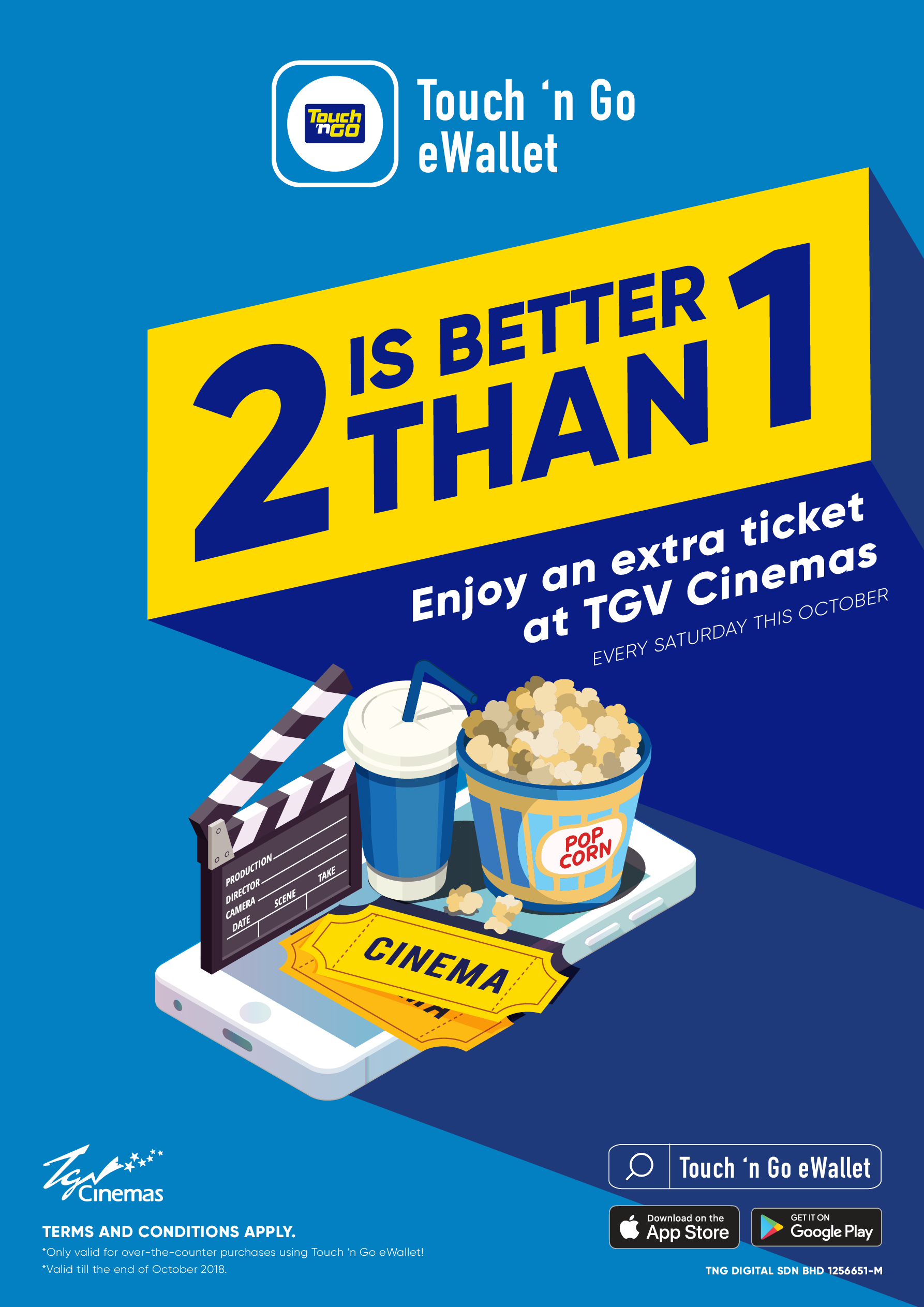 You Can Enjoy Buy 1 Free 1 TGV Movie Tickets Every Saturday - WORLD OF BUZZ