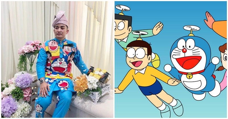 This Groom s Doraemon  Themed Baju  Melayu Broke The 