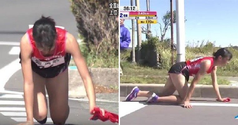 marathon runner shows great sportsmanship by crawling to finish line even with a fractured leg world of buzz 4
