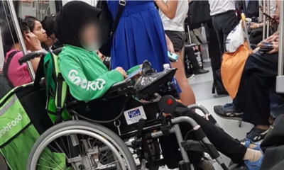 Netizens Praise Wheelchair-Bound Food Delivery Woman For Her Determination In Doing Her Work - World Of Buzz