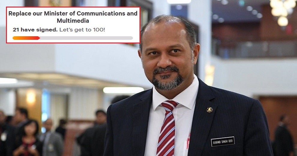 There's A Petition Calling For Gobind Singh's Resignation After His Criticism of TM's Services - WORLD OF BUZZ 1