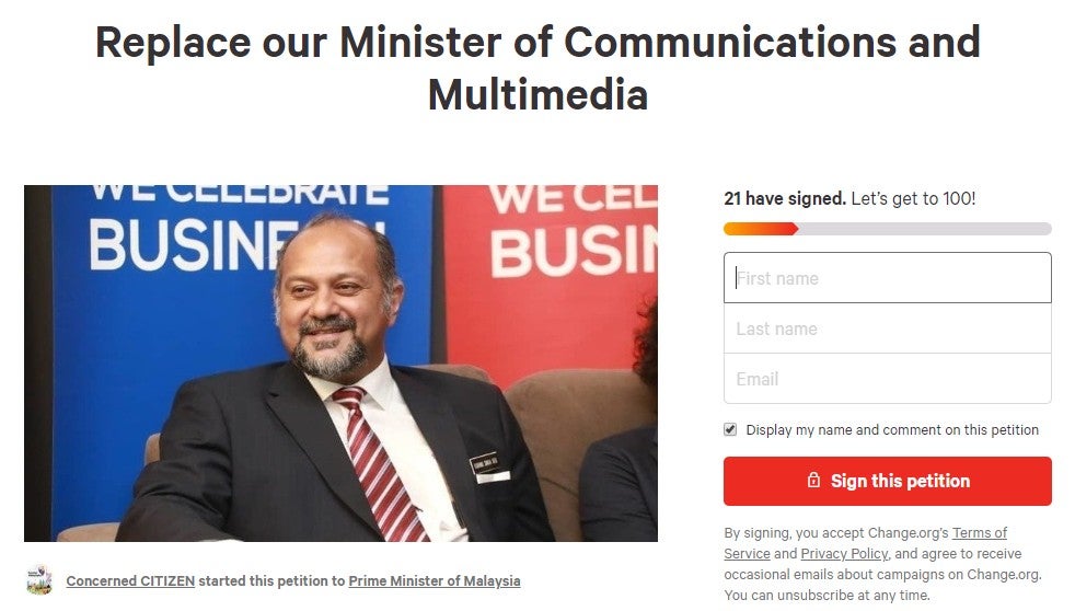There's A Petition Calling For Gobind Singh's Resignation After His Criticism of TM's Services - WORLD OF BUZZ 2