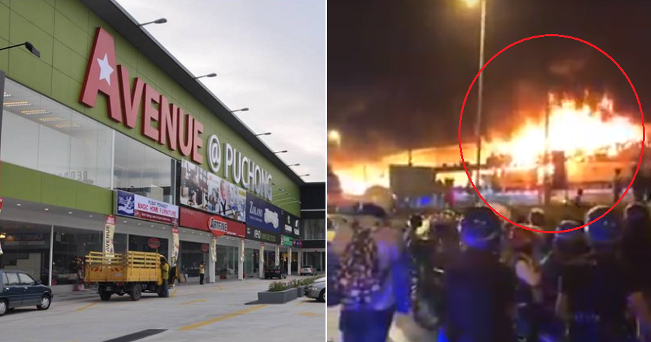 [Watch] Malaysians Stood Horrified When Famous Furniture Shop In Puchong  Fire - World Of Buzz