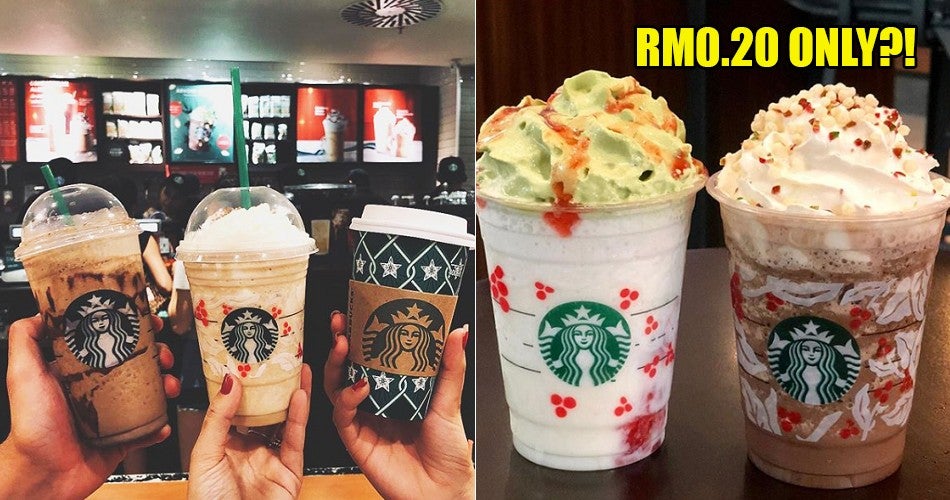 You Can Enjoy A Second Cup Of Starbucks Frap For Just 20 Sen On 20Th December! - World Of Buzz