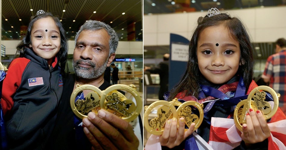 7yo Malaysian Ice Skating Prodigy Won Four Gold Medals In China, Has Eyes Set On Winter Olympics 2026 - WORLD OF BUZZ