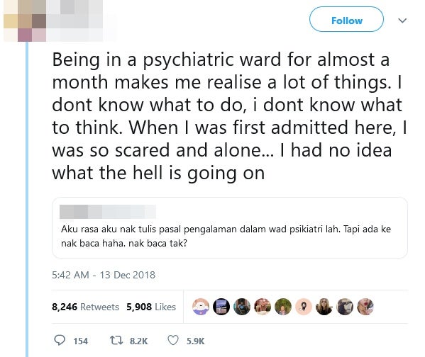 Clouded By Suicidal Thoughts, Netizen Shares Her Experience In A Psychiatric Ward - World Of Buzz