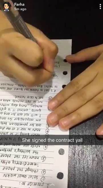 Cute 10-Year-Old Girl Signs Contract With Family To Get Iphone, Here's The Terms And Conditions - World Of Buzz 2