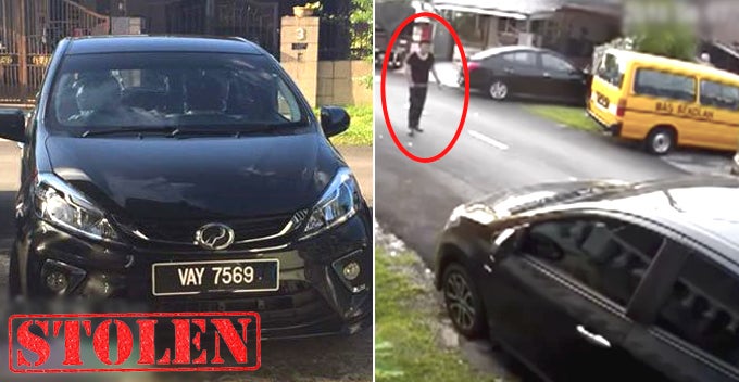guy casually walks to new myvi and effortlessly stole it under 30 seconds in ampang jaya world of buzz