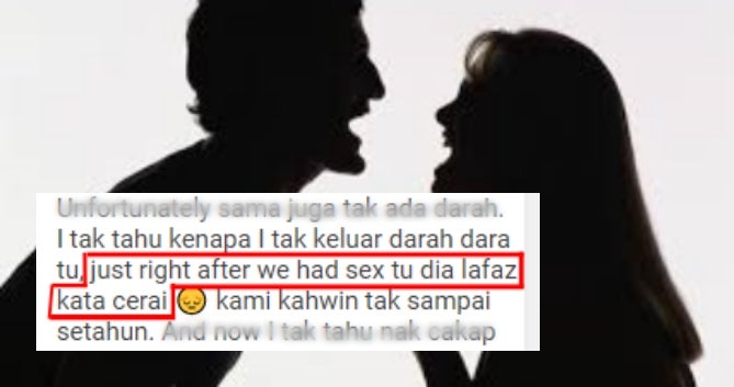 M’sian Divorces Wife Because She Didn’t Bleed During Sex, Accuses Her of Not Being Virgin - WORLD OF BUZZ 1