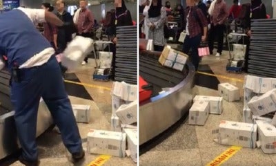 Netizen Shocked By Klia Staff Throwing Boxes Of Zam Zam Water On Floor, Here'S What Staff Says - World Of Buzz 3
