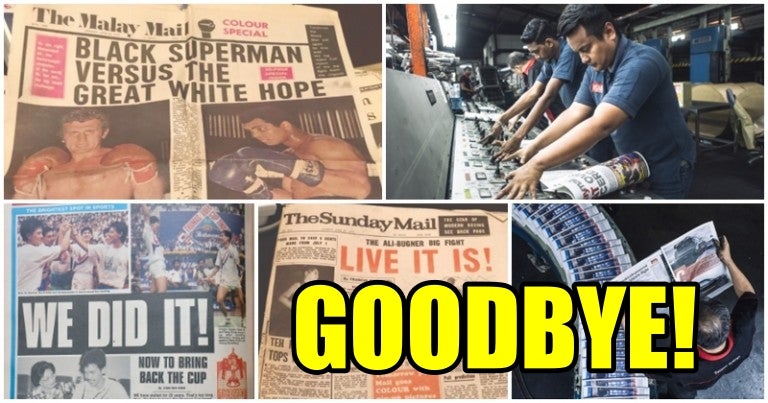Out Of Print: Oldest Malaysian Newspaper Malay Mail Bids Farewell After 122 Years - WORLD OF BUZZ 2