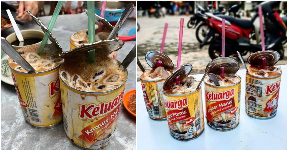 This Shop Serves Their Kopi Peng Special In Condensed Milk Cans - World Of Buzz 5