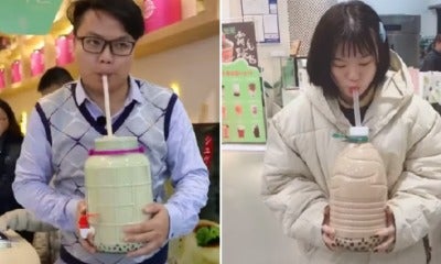Viral Video Showing &Quot;Most Extra Way Of Drinking Bubble Tea&Quot; Has Got Netizens Amused - World Of Buzz 5